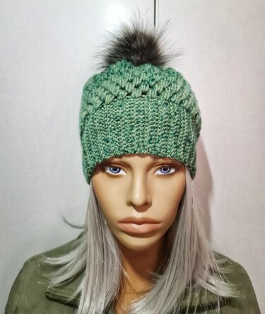 Anleitung Puffel-Mütze gehäkelt - Häkeln