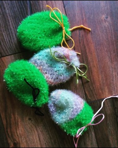 Anleitung Seifensäckchen Duschfein - Stricken