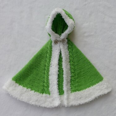 Winter cape for little dolls - Knitting