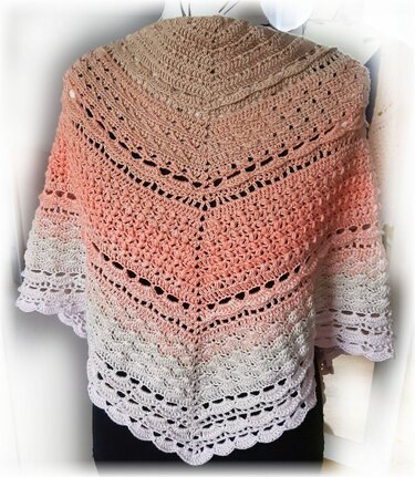 Häkelanleitung flaches dichtes Dreiecksuch Leandra