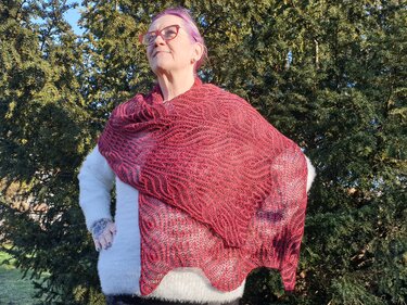 Anleitung Stola Drachenherz - Stricken