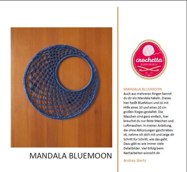 Mandala BlueMoon - Häkeln