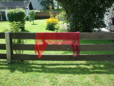 Diamonds Stole - Knitting