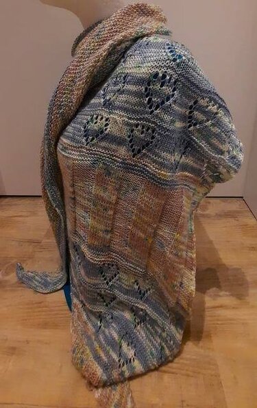 Anleitung Stricktuch "Herzschlag" - Stricken