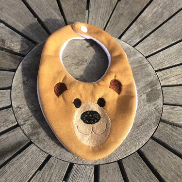 Kinder-Halstuch Stickdatei ITH new born Katze Bär - Sticken