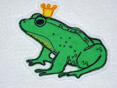 Scribble Kritzel Frosch Froschkönig Stickdatei Doodle - Sticken