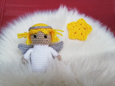 Engel und Stern, Häkelanleitung für Weihnachten