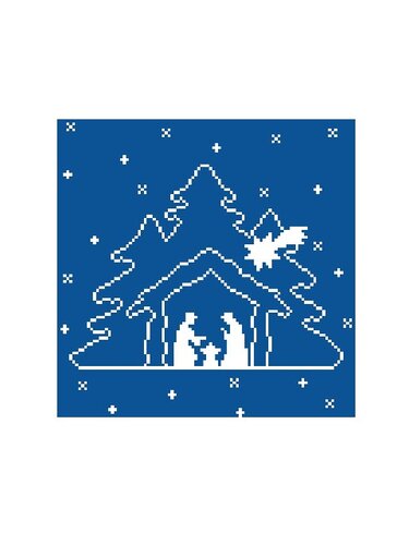 Häkelmuster *KRIPPE * Grafik für FM Decke - Häkeln