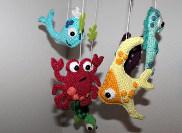 Crochet a Fish Mobile – six sea animals for the nursery (EN & DE) - Image 10