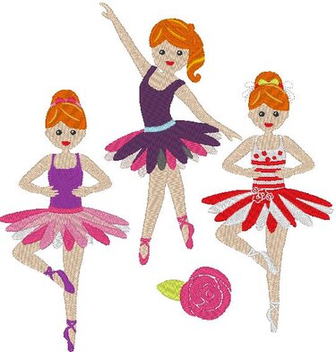 Ballerina Stickdatei - Sticken