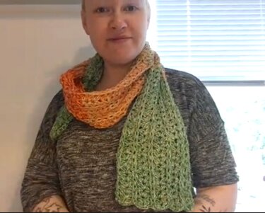Tutorial "SCARF" for Beginner - Crochet