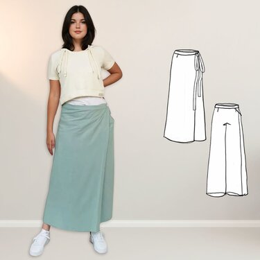 Schnittmuster Hose Madelone Gr. 34-54 | Culotte | Leinenhose | Wickelhose - Bild 8