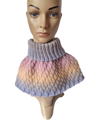 Strickanleitung Halssocke, Neckwarmer, Loop, Schalkragen, Cowl, #327 - Bild 5
