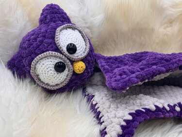 Eulalia the Cuddly Owl – Crochet Pattern for a Lovey