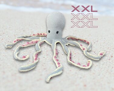 Crochet Pattern: XXL Octopus | 120cm | 47"