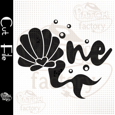 Plotterdatei, Schnittvorlage Erster Geburtstag, One, Meerjungfrau - Plotting