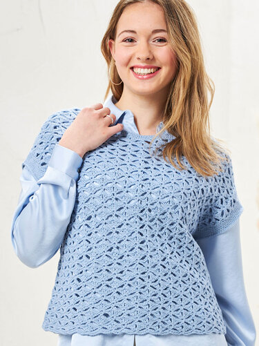 HÄKELPULLUNDER LIGHT SKY, gehäkelt - Bild 3