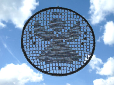 Fensterbild Engel, Schutzengel – Häkelanleitung - Filethäkeln