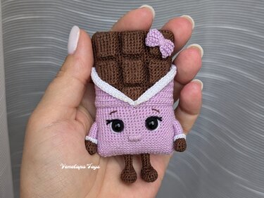 Chocolate Bar amigurumi pattern, Crochet food Amigurumi