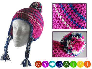 Häkelanleitung - Mütze mit Ohren und Zöpfen // alle Größen - Bild 2