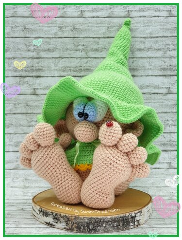 crochet pattern leprechaun, Kobold, english version