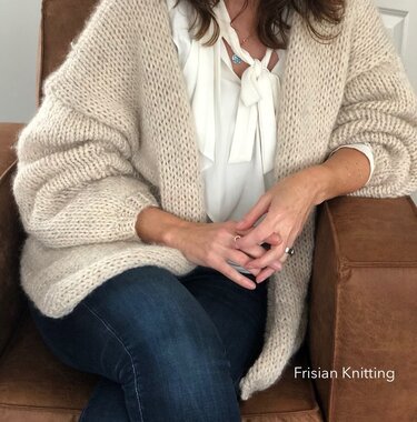Knit pattern Bernadette Cardigan | Mohair Vest - Knitting