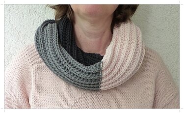 E-Book, für eine 4farbigen Loop - Stricken