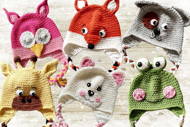 Baby- und Kindermützen 6 Versionen - 6 Größen - Häkeln