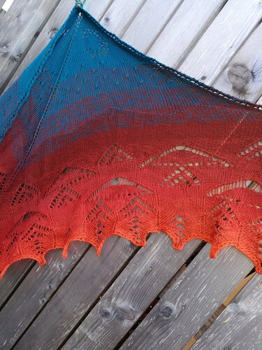 Strickanleitung Dreieckstuch "Sansinotte"