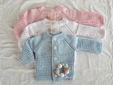 Strickanleitung * Baby Jacke in 3 Größen 0 - 18 Mon. * RVO