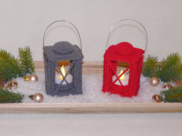 Crochet Pattern little Lantern, Tealight holder