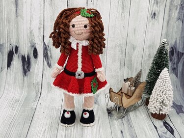 Häkelanleitung "Miss Santa"