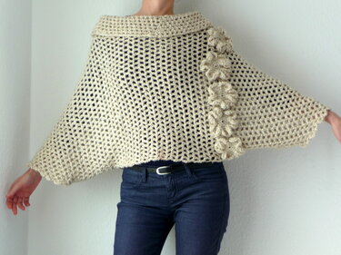 Poncho PDF Häkelanleitung