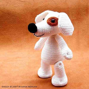 dog Doggy, crochet PDF Pattern, amigurumi, tutorial animal animal pet ebook by Katja Heinlein crocheting tutorial digital file stuff toy