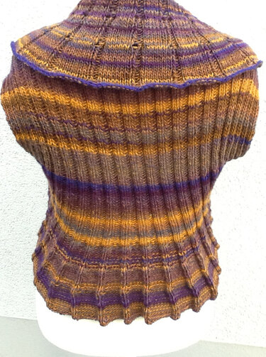 einfache Strick-Kreis Weste/ Bolero "LOKA" - Stricken