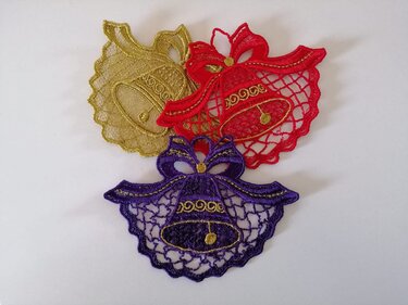 Fensterbild,Lace, Stickerei, WQeihnachten - Sticken