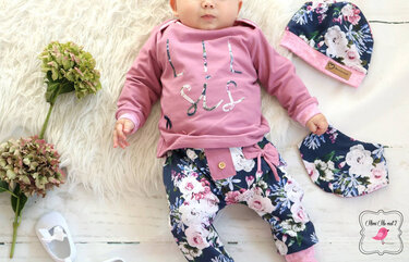 Newborn-Set LOU  Gr. 50-92 icl. gratis Plottdatei - Nähen