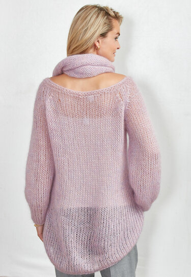 Strickanleitung Mohair-Pulli Suanna