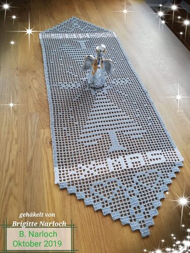 Tischläufer „ Shining X – MAS Tree “ - Häkeln