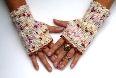 Häkelanleitung für  Pulswärmen Armstulpen Handstulpen