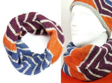 Winter-Spar-Set Maik Mütze + Loop + Fausthandschuhe Strickanleitung