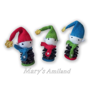 Pine Cone Elf - Amigurumi Crochet Pattern