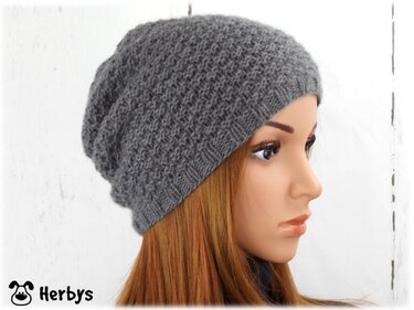 Strickanleitung Beanie "Luxus - Chic"
