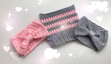 Häkelanleitungen Mütze und Stirnband "Emilia" - alle Größen