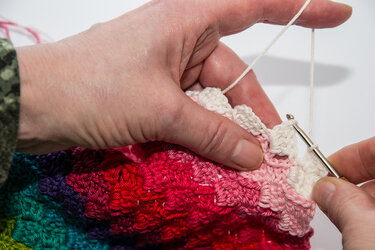 Glücks-Kissen - vom Glück gestreift! - Häkeln