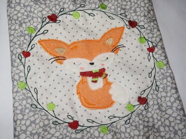 Fuchs Doodle + Geschenkbeutel ITH Stickdatei - Sticken