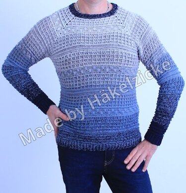 Anleitung Unisex Longsleeve Pullover Paul Gr. XS - XXL* Die Waffeln eines Mannes * - Häkeln