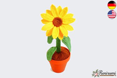Häkelanleitung Sonnenblume