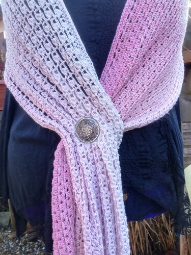 Häkelanleitung Holyrose - Schal/Stola