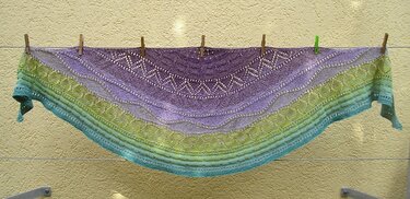 Strickanleitung Halbrundtuch "Nymphe"